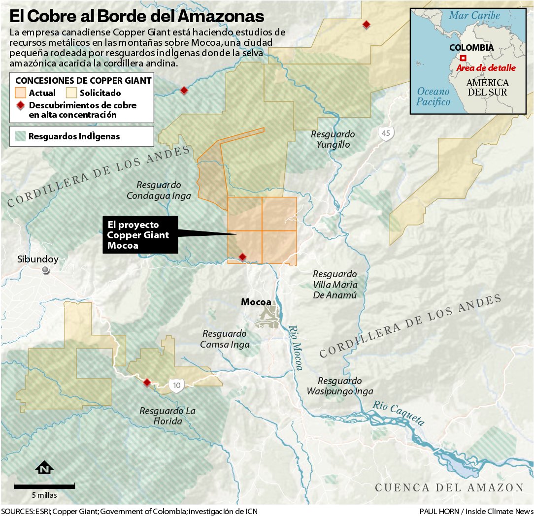 Guardianes_CO's tweet photo. 📍🙀 En el Piedemonte Andinoamazónico, el boom del cobre, impulsado por la demanda global de metales para tecnologías verdes, está entrando por la puerta grande a nuestros bosques y montañas. 
😟https://t.co/9B9Sj8gmNl @petrogustavo @MinAmbienteCo https://t.co/hrnTUKOSiC