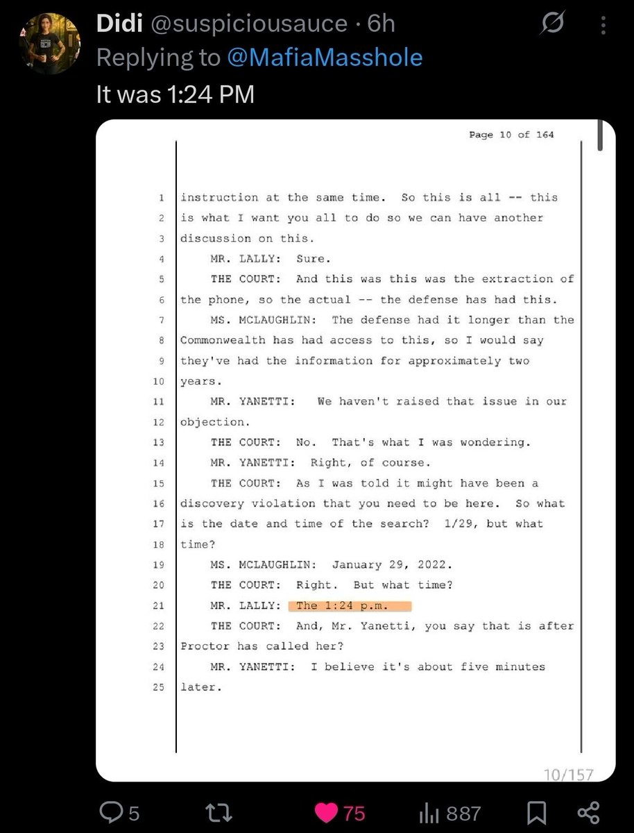 This chain of events is why we needed the sidebars from the Karen Read trials. 👩‍🍳💋

Incorrect information gets spewed out for years (to which people latch on to).. but low and behold it was wrong the entire time.

The original claim:
"Karen Read searched for a DUI attorney when