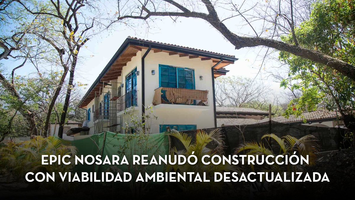 🏗️ 🚨 Epic Nosara construye a toda marcha sin la autorización de Setena, con una viabilidad ambiental desactualizada y sin contar con la bitácora ambiental que registra los avances del proyecto.

📌 Todos los detalles en la nota: vozdeguanacaste.com/epic-nosara-re…