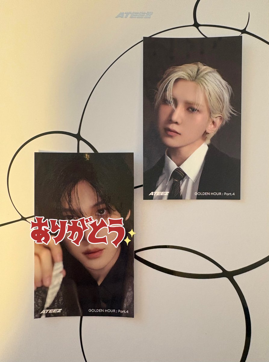 ATEEZ GOLDEN HOUR : Part.4 楽天特典ステッカー 譲 ヨサン 求