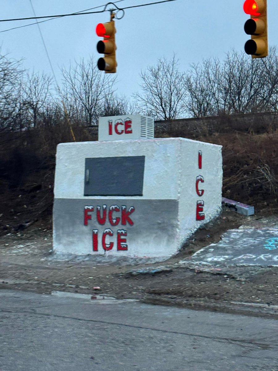 LittleMissFlint's tweet image. The latest painting on the rock in Flint, Michigan