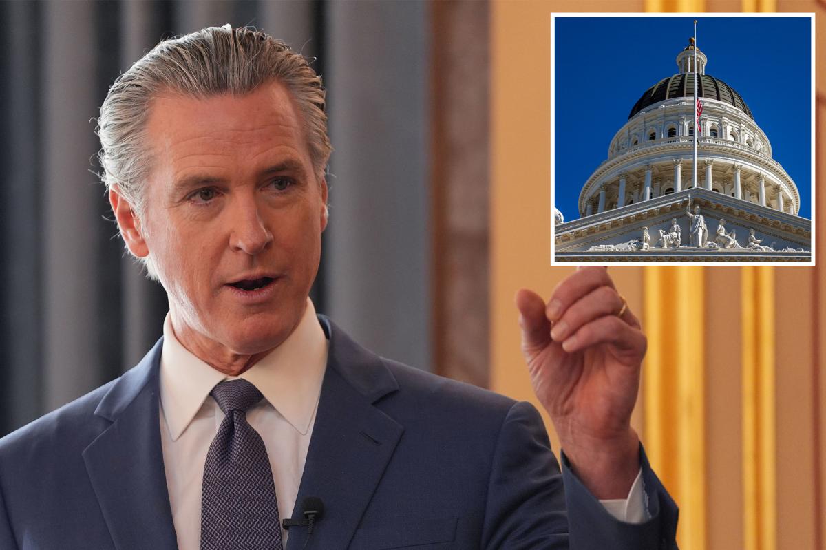 nypost's tweet image. California voters' disapproval of Gavin Newsom hits highest level since 2024, poll show trib.al/tcA51Pi