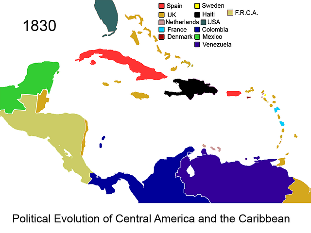 MyLatinLife's tweet photo. The Year 1830 in Central America and the Caribbean https://t.co/FfcBblUyOR
