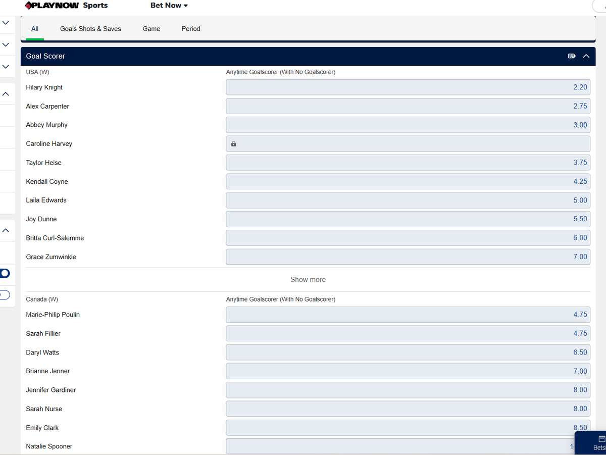 How do you bet on a goal scorer (with no goal scorer)? Like, that seems impossible to win. #playnow #gambling #olympics #hockey