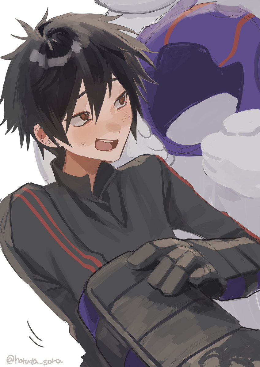 haruta_sora's tweet image. ( ꕹ )ヒロ、ヘルメットを忘れていますよ