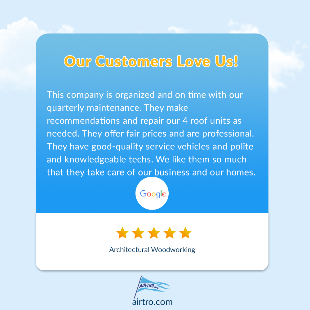 airtroinc's tweet image. We’re so glad we could meet your expectations. Thanks for the fantastic review! 😀

airtro.com

#AirTro #SatisfiedCustomers #QualityService