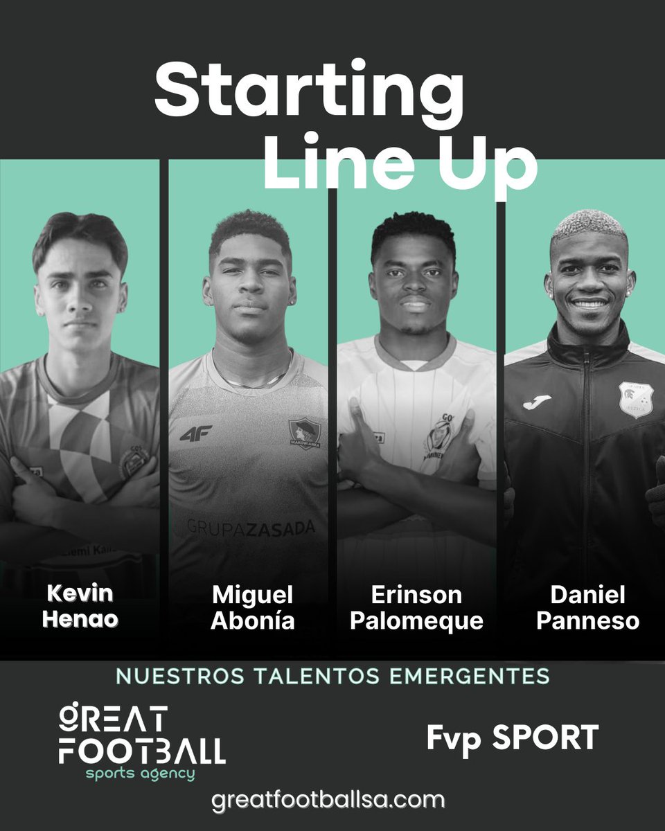 JFLOREN's tweet photo. ¡Explota tu potencial con Great Football SA y FVP Sport! Somos una agencia de representación de jugadores dedicada a impulsar carreras en el fútbol profesional. Con presencia en México, Colombia, Polonia, Turquía, UK y Europa. https://t.co/lxi54huCC6