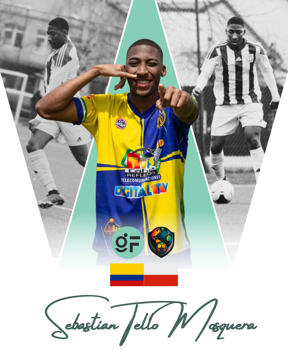 JFLOREN's tweet photo. ¡El sueño no se detiene!
Directo desde Istmina, Chocó, y tras demostrar su talento en la segunda división de Lituania, Sebastián aterriza en Polonia LI con el equipo LZS Cielcza para escribir un nuevo capítulo en su carrera . https://t.co/N5UxWWukSL