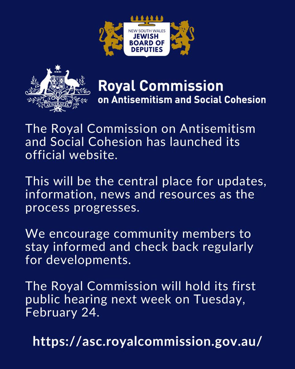 NSW Jewish Board of Deputies tweet media