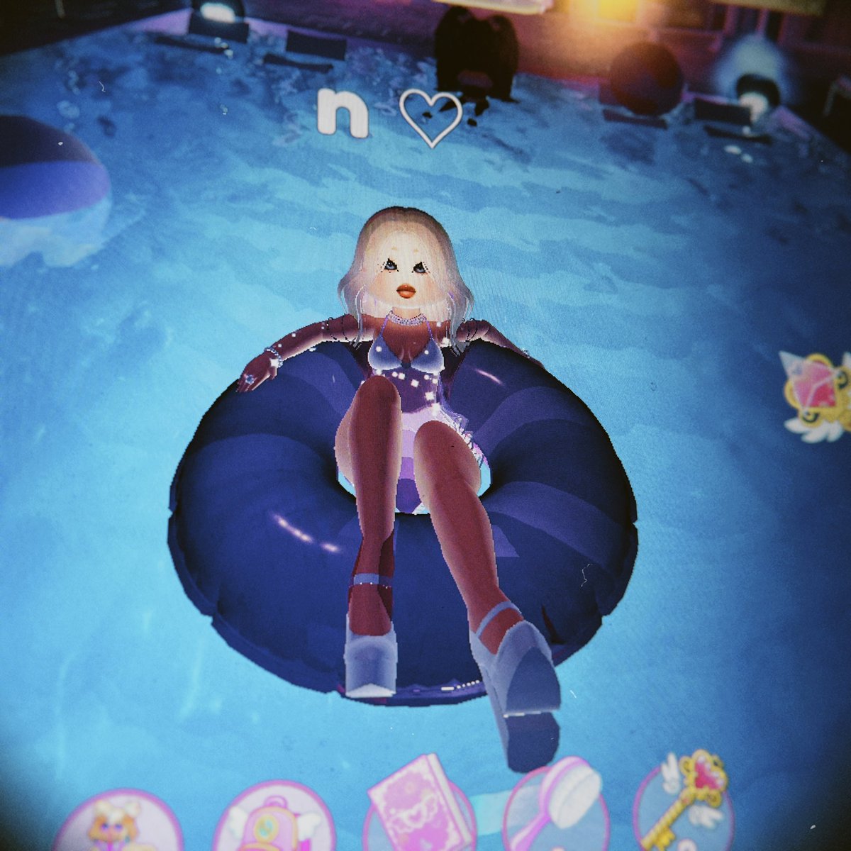 I look amazing just chilling in the pool