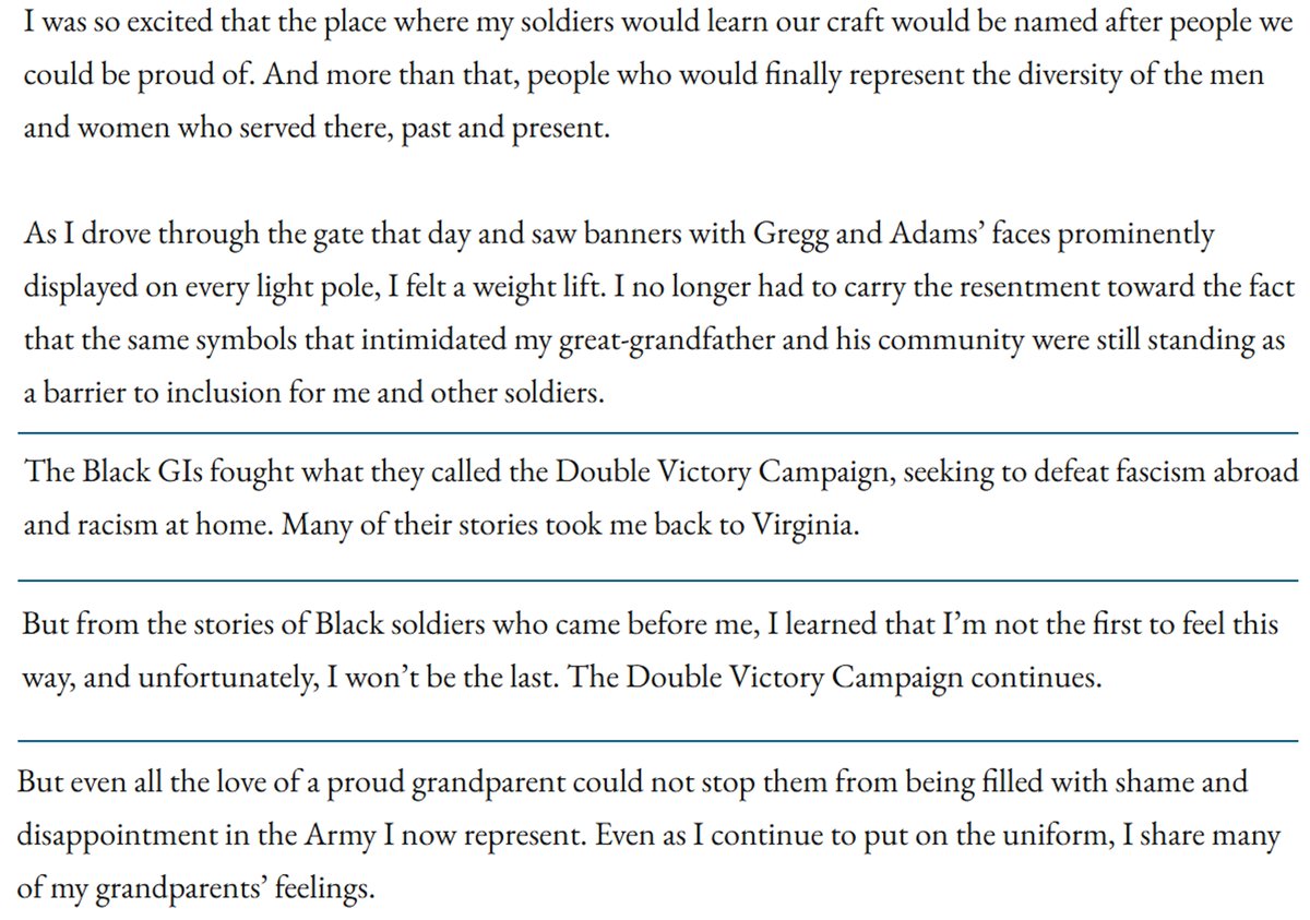 DrChaseSpears's tweet image. This is the danger of the critical mindset among America's military officers.

Capt. Low writes of his shame toward the military for reversing divisive moves by the last administration aimed at appeasing the revolutionary mindset that plagues our land.

He does so using the