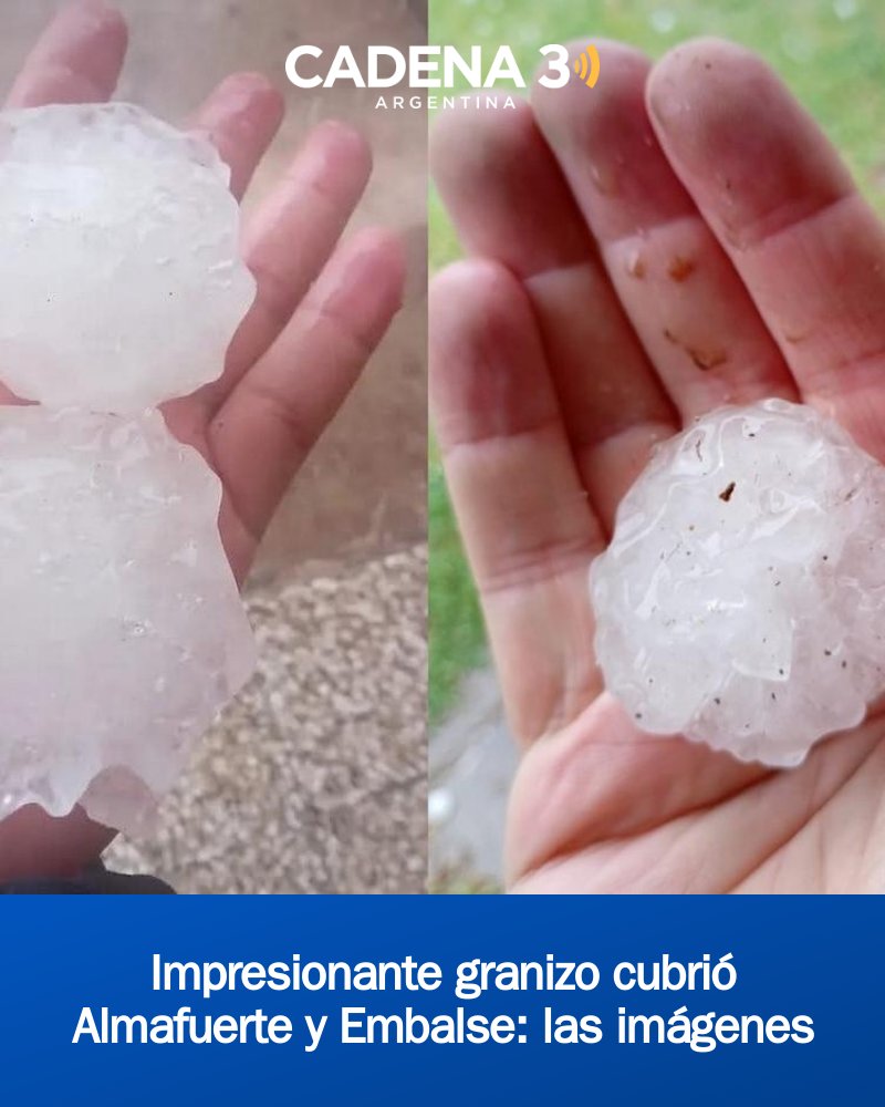 Cadena3Com's tweet photo. Impresionante granizo cubrió Almafuerte y Embalse: las imágenes https://t.co/ClQcOWZVBg https://t.co/stWepZpfOC