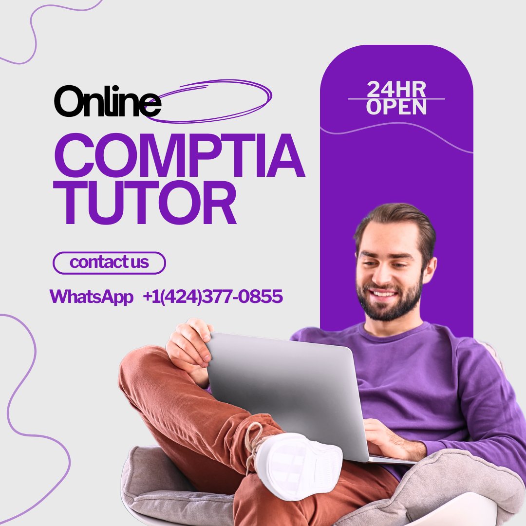 _theeprof's tweet photo. Get CompTIA certified faster and smarter!
Our 1-on-1 tutoring approach ensures complete understanding and 100% success rate.
📞 Contact: +1 (424) 377-0855
#CompTIA #ITTraining #StudyOnline #CyberSecurityPrep #TechCareer #APlusCourse #NetworkPlusTraining #ExamFocus https://t.co/12dsp5FaNL