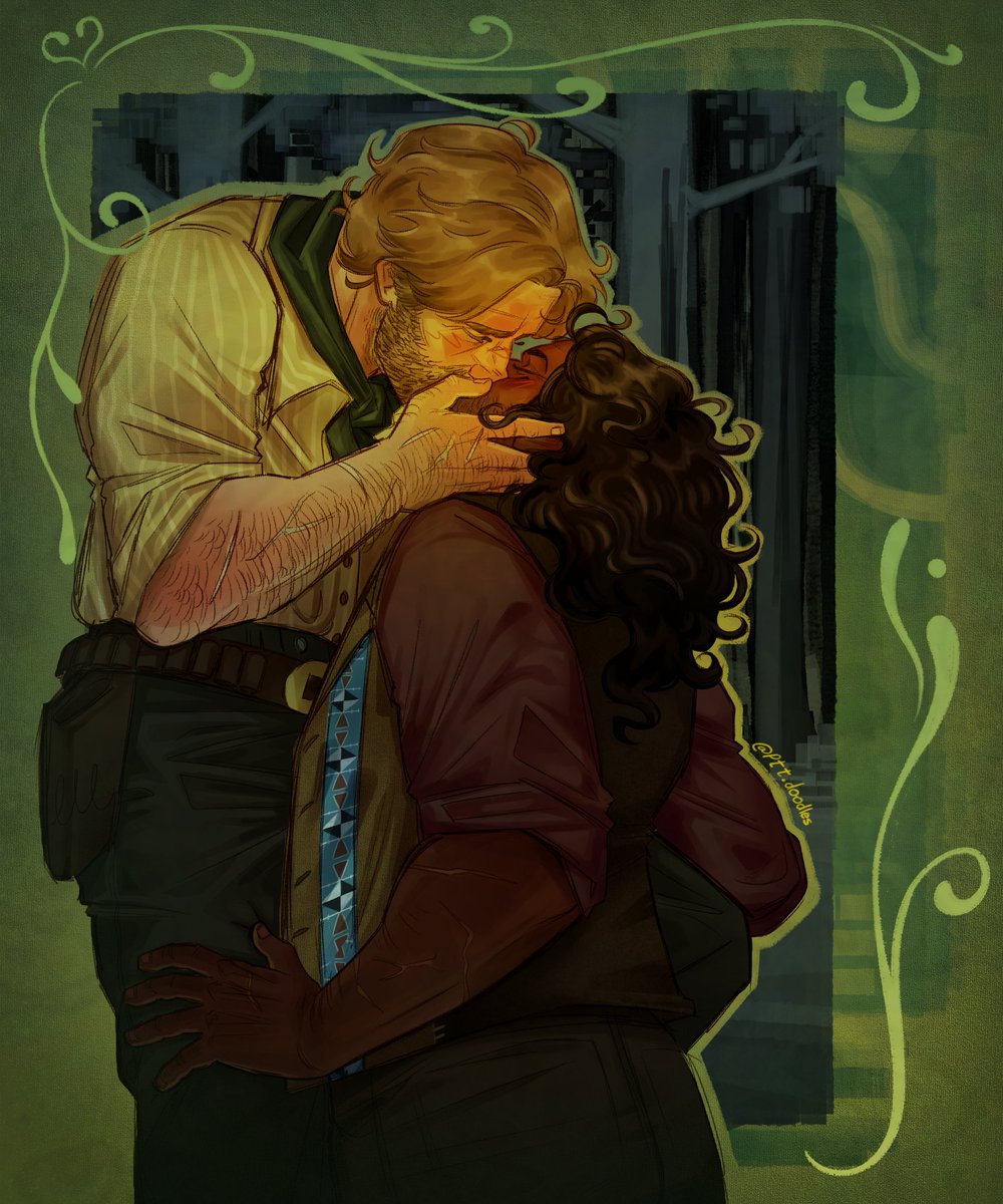 ptt_doodles's tweet photo. hola twitter scares me I'll leave these gays here adios #charthur #rdr2 https://t.co/PVoWugE4ZW