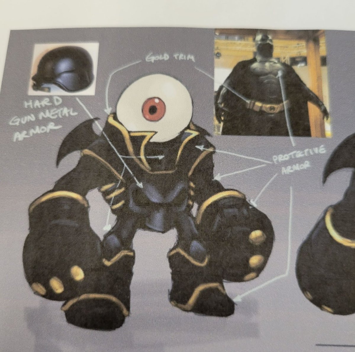 Of course Eye Brawl's design is inspired by Batman.
Peak recognises peak