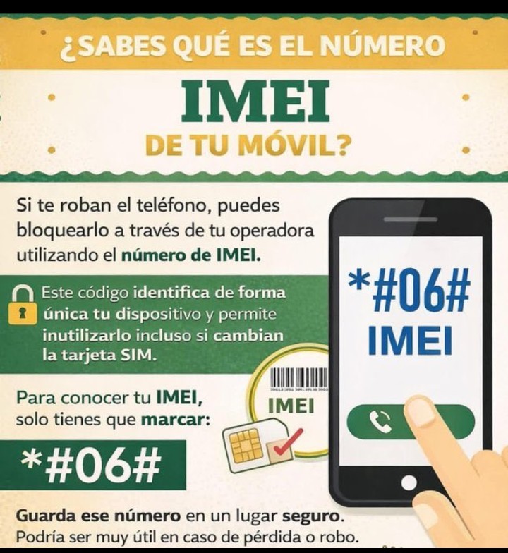 LSIrina78's tweet photo. Cómo conocer el IMEI de tu móvil.
#EtecsaConCuba https://t.co/GEDbheYmg9