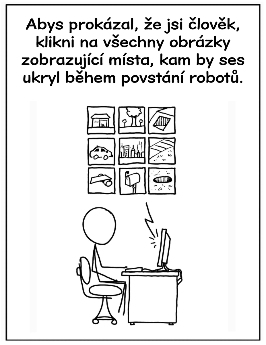 diwous's tweet photo. Skynet a jeho záludné Captcha triky na hloupé lidi... 😂 https://t.co/Onrb8cE7co