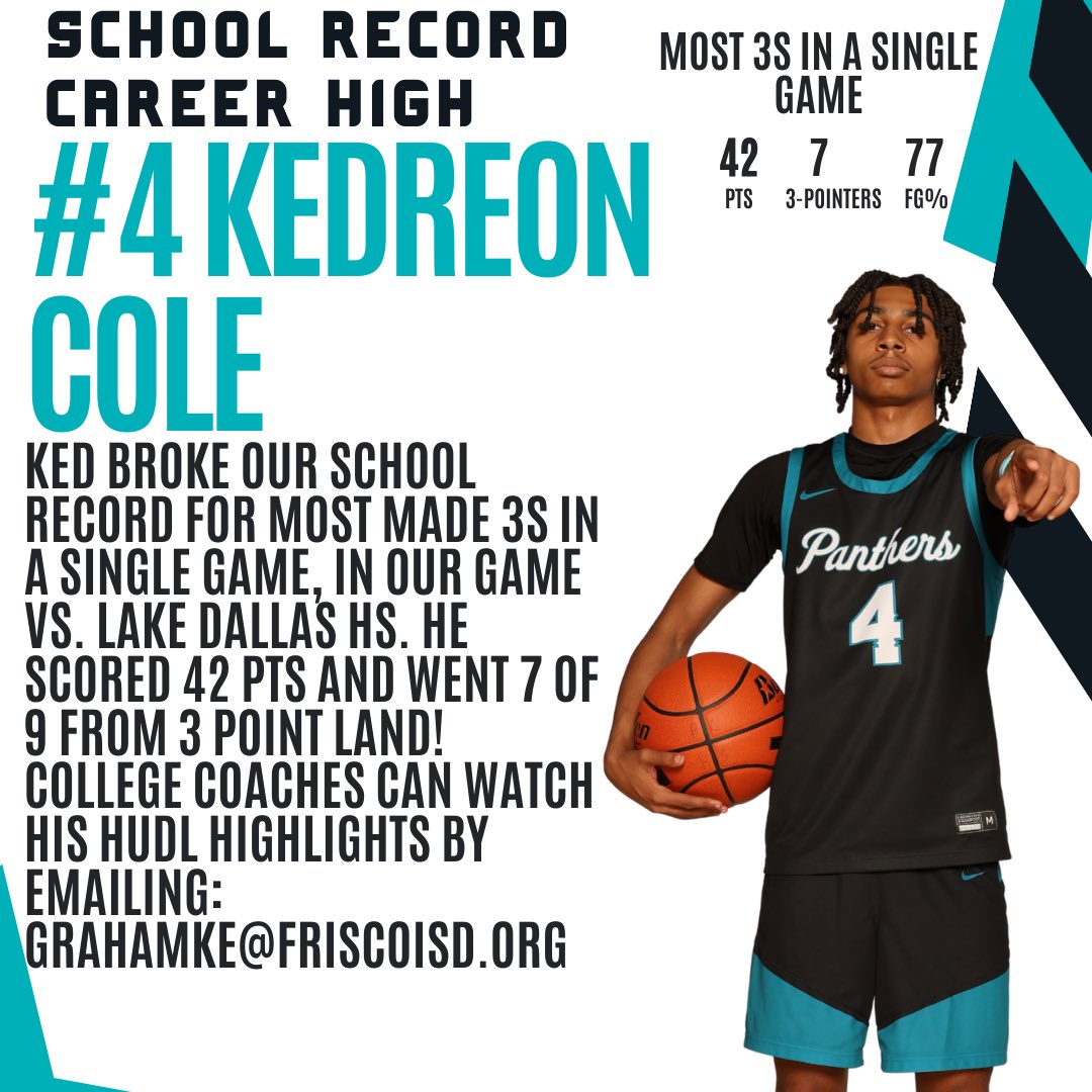 This guy <a href="/KedreonCole4/">Kedreon Cole II</a> put in a show last night! 42 ball to end district play! Let’s go Ked!