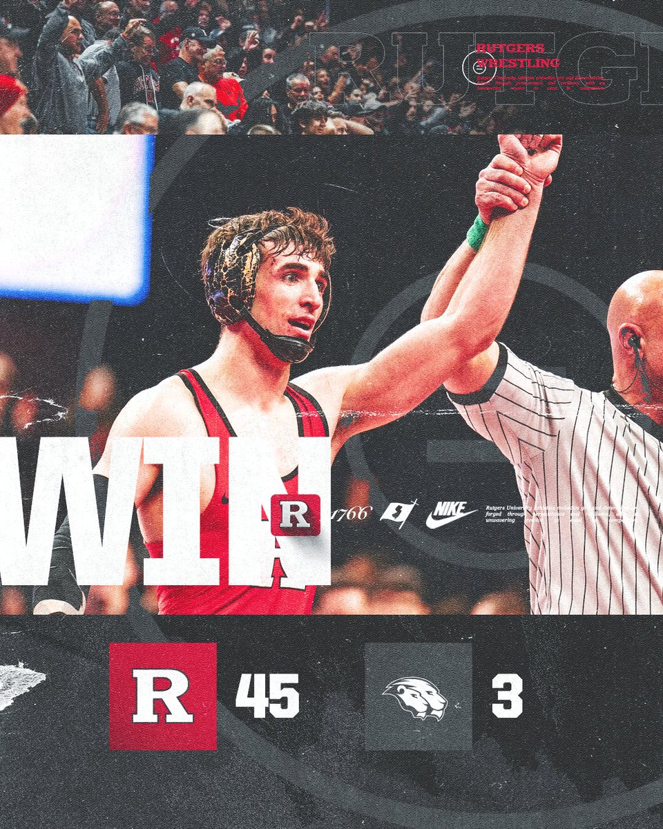 RUWrestling's tweet image. VICTORY over the Pride!

#RelentlessPursuit | #GoRU