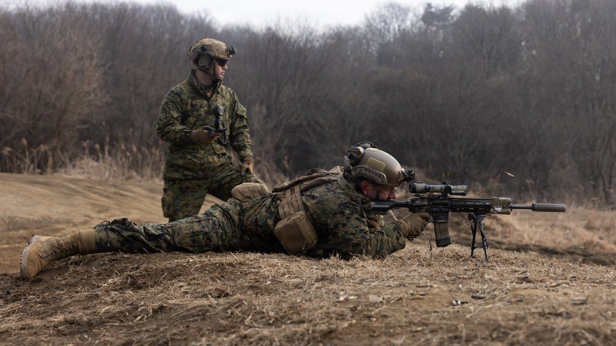 PacificMarines's tweet image. 🤝🇰🇷 @3d_Marine_Div U.S. Marines are training alongside our Republic of Korea allies during Exercise Korea Viper 26.2 at Camp Story, South Korea, Feb. 5, 2026. This live-fire range demonstrates our readiness and stability in the region.

📸: LCpl. Tucker Mocan | @USMC 
#Allies