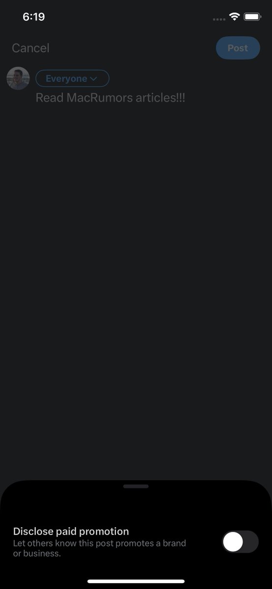 🔴 عاجل 🔴

يعمل فريق X  على إضافة شارة  "شراكة مدفوعة" قابلة  للتفعيل/ الإيقاف  على التغريدات. 

يمكن للمستخدمين اختيار هذا الخيار أثناء كتابة التغريدة.