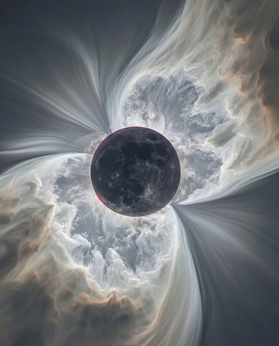 🚨: HDR photograph of 'Ring of fire' solar eclipse peak captured over Antarctica yesterday.