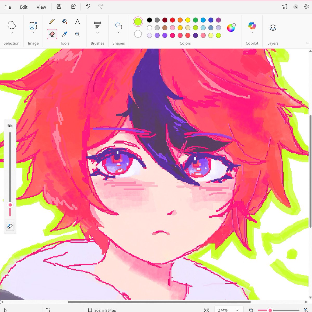 necronyami's tweet image. mspaint takky