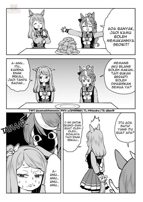 美味しくってつイーン
インドネシア語翻訳:@MarcellHendra

#ウマ娘 #メジロマックイーン #トウカイテイオー #ウマ娘英訳 #ウマ娘インドネシア語翻訳 #Umamusume #UmaTranslations 