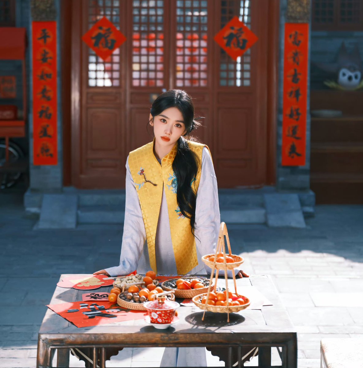 #wangyinglu 王影璐 in M Essential for 2026 Chinese New Year greetings and photoshoot