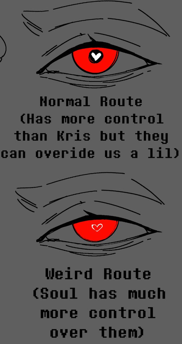 For context  the way you can tell is if their heart pupil is filled in with red seen here!