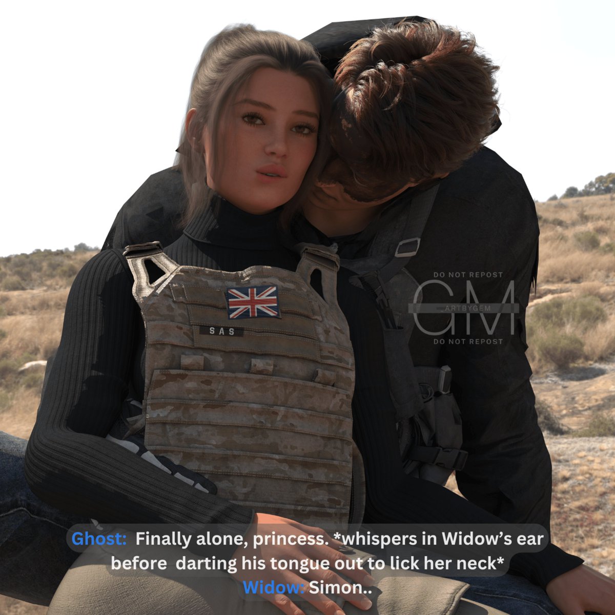 _ArtbyGem's tweet photo. Finally..
#artbygem #artbygemrenders #callofduty #callofdutyoc #simonghostriley #gemmawidowmiles #originalcharacter #donotrepost #donotremovemywatermark #dazstudio #ghostxwidow #simonxgemma https://t.co/dG2GE1Ge8d