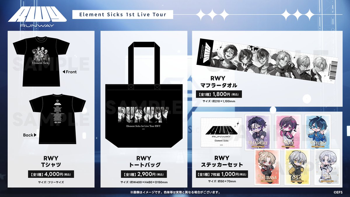 💎Element Sicks 1st Live Tour「RWY」💎 2/21 北海道公演🎉 皆様のご