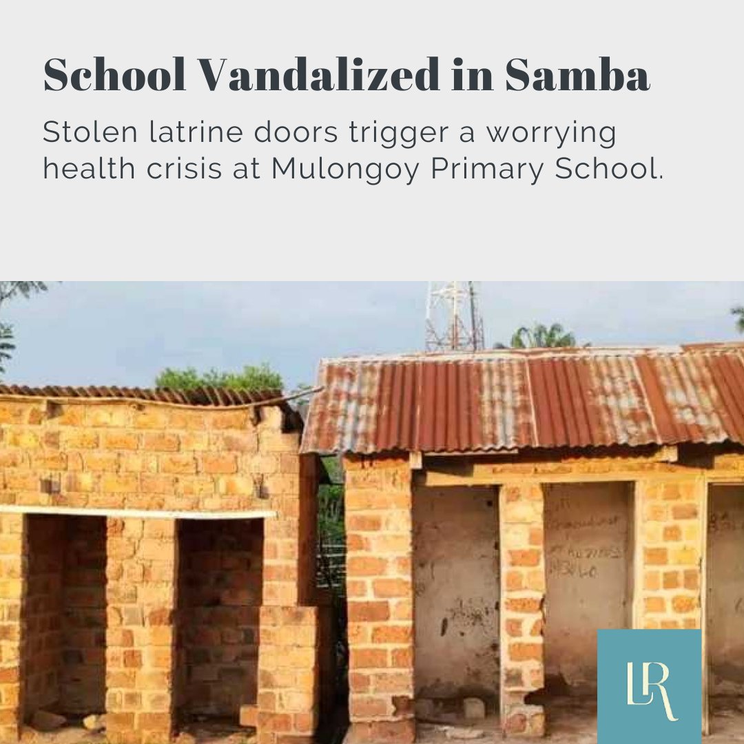 In Samba, Maniema province, Mulongoy Primary School is facing serious sanitary challenges after unknown individuals stole the doors of its toilets. School head Ebondo has urged local education authorities in Kasongo 2 to investigate and safeguard students’ health and facilities.