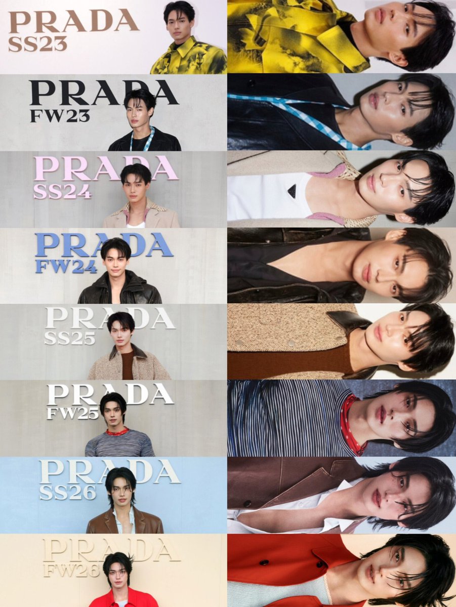 In fact, Win still the first Thai artist and the only GMMTV artist to be a Prada ambassador. When people talk about “thai prada boy”, it's alway Win recognized by media and the public. Attending MFW 8th times, and he’s still making history 🤟🏻🔥

#winmetawin #PradaxWin