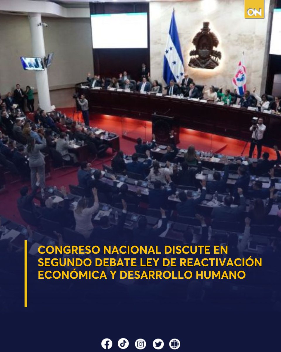11_Noticias's tweet photo. 📊🇭🇳 El Congreso Nacional avanza en el segundo debate de la Ley de Reactivación Económica y Desarrollo Humano, clave para controlar el gasto y reestructurar el Estado. 🔗 https://t.co/3JIvoiI0Ol
#CongresoNacional #SegundoDebate #Ley #ReactivaciónEconómica #Honduras https://t.co/qU4G1LoDM0