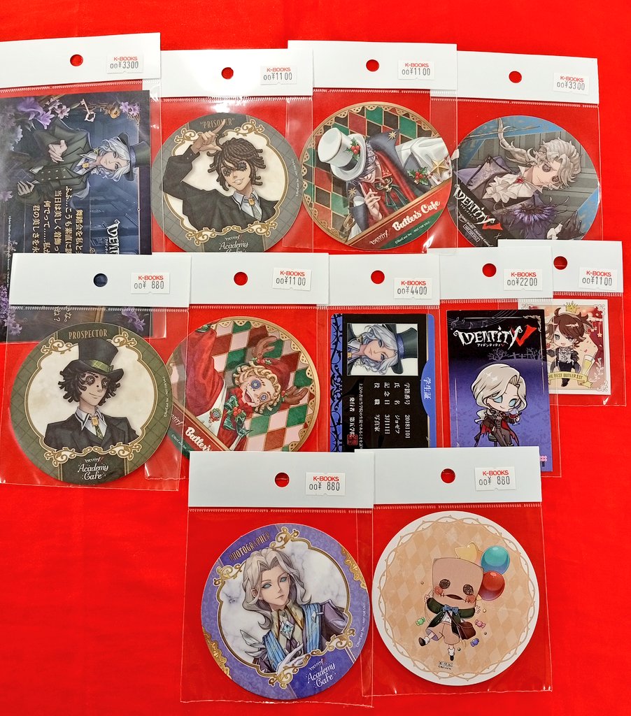 入荷情報】 第五人格 荘園告白ハート缶バッジ アクリルスティック 機械