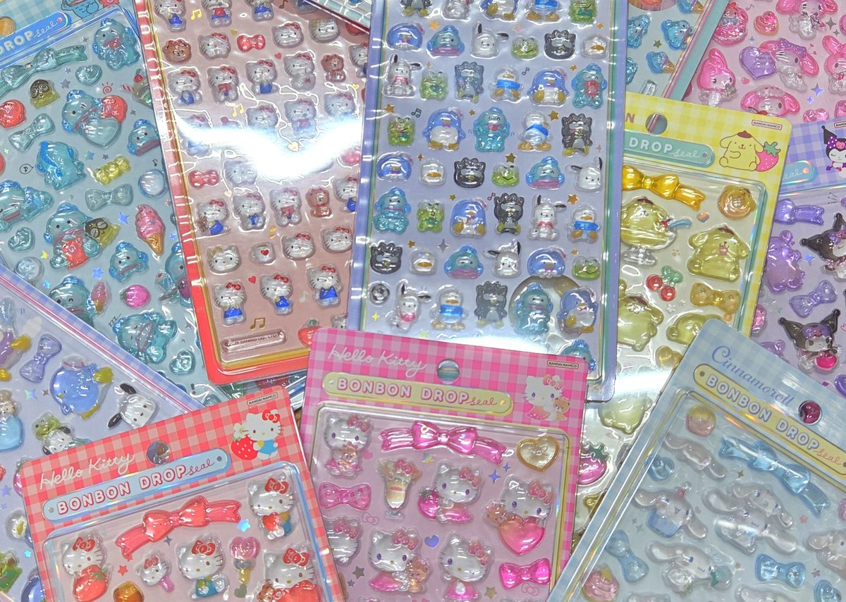 文具雑貨】 #ボンボンドロップシール 入荷しました。 15時から専用レジ
