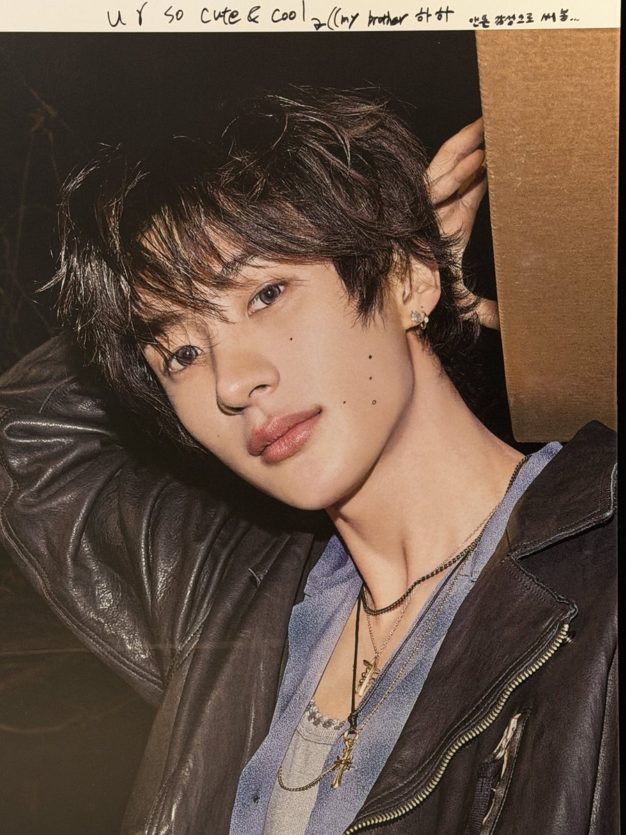 sohee drawing his own moles onto anton’s face and calling him cute.