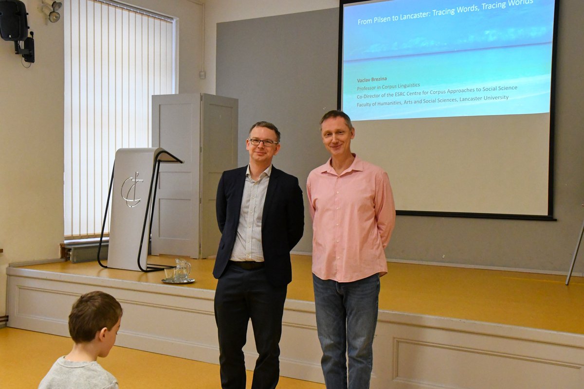 vaclavbrezina's tweet photo. Corpus linguistics for secondary schools 📚✨

Delighted to have given a lecture at the Catholic Grammar School in Pilsen, Czech Republic this Monday! 

🙌 So many thoughtful and interesting questions from the students. We explored corpora, new technologies and the real power of language in action 🧠💻🗣️

Truly inspiring morning! 🌟@CorpusSocialSci