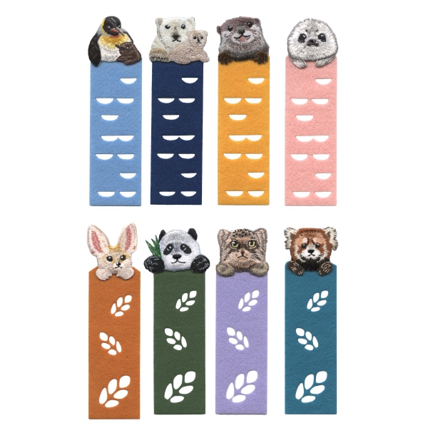 本のページから動物がのぞき見ている可愛い #しおり です。繊細な刺繍で毛並みを丁寧に表現しています。
しおり部分にはレーザーカットでリーフ模様があしらわれています。
#ヒサゴ #ブックマーカー
kdm.bz/c1_20000000542…