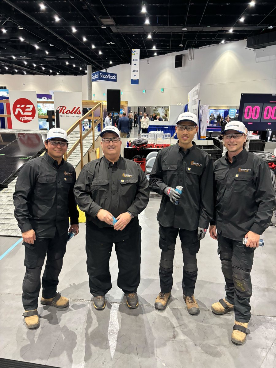 SiteCapture's tweet photo. Shoutout to our customers @CapCitySolar for crushing it at the #iesna #SolarGames and repping @SiteCapture while doing it! ☀️💪

@ISNAESNA

#Solar #SolarEnergy #Renewables #ResidentialSolar #SolarInstallation https://t.co/5luiUpdHYZ