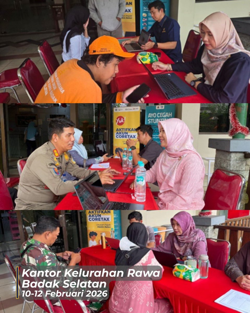 pajakjakut's tweet photo. Kanwil DJP Jakarta Utara membuka Pojok Pajak selama 3 hari di Kelurahan Tugu Selatan, Kelurahan Tugu Utara, dan Kelurahan Rawa Badak Selatan.

Yuk #KawanPajak segera lapor SPT Tahunan melalui Coretax.
#KamiDampingiSampaiBerhasil https://t.co/zYAsK3U1yk