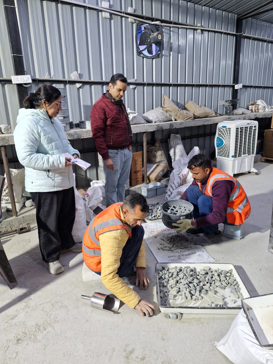 csmrsdelhi's tweet photo. CSMRS team visited Lakhwar Multipurpose Project, Uttarakhand from 04.02.26 to 06.02.26 to provide quality consultancy services as per MoU between CSMRS and UJVNL for civil works of the project. During the field visit CSMRS team inspected the ongoing civil works at diversion tunnel, dam site, upstream coffer dam, downstream coffer dam and power house site and field investigation for construction material samples were conducted at site laboratory.
#LakhwarMultipurposeProject
#Uttarakhand #JalShakti #15CrHarGharJal #15करोड़हरघरजल #1करोड़जलाशय #CSRMS