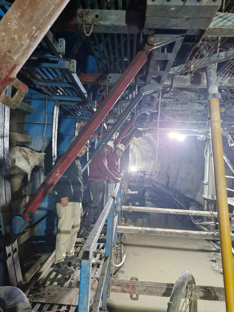 csmrsdelhi's tweet photo. CSMRS team visited Lakhwar Multipurpose Project, Uttarakhand from 04.02.26 to 06.02.26 to provide quality consultancy services as per MoU between CSMRS and UJVNL for civil works of the project. During the field visit CSMRS team inspected the ongoing civil works at diversion tunnel, dam site, upstream coffer dam, downstream coffer dam and power house site and field investigation for construction material samples were conducted at site laboratory.
#LakhwarMultipurposeProject
#Uttarakhand #JalShakti #15CrHarGharJal #15करोड़हरघरजल #1करोड़जलाशय #CSRMS