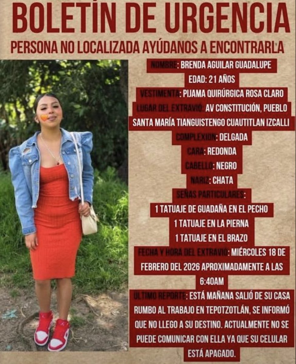 🚨#AlMomento tu ayuda es invaluable comparte para que esta información llegue a más personas. #Localizar <a href="/botDesaparecidx/">BotDesaparecidx</a> #AyudaUrgente RT gracias