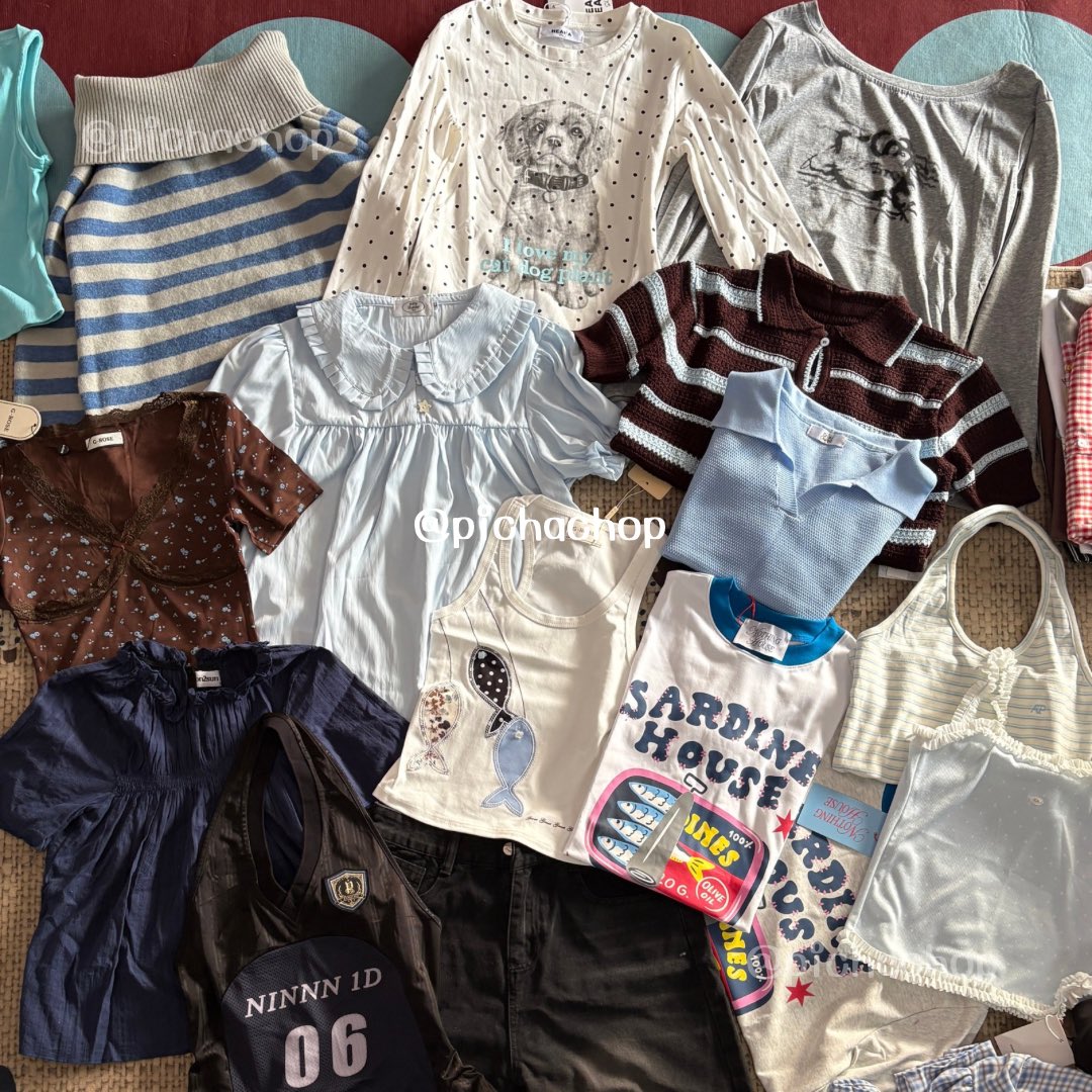 ✿ ˚◞ งานใหม่มาแล้วค้าบ ꒱ 🧈 เยอะกว่าในรูปมากเหมือนๆเดิมค้าบ 🌴 🌺 spring &amp; summer ootd 🐇

 ✿ ลงวันพรุ่งนี้ 17:30 น. | ส่งของวันอาทิตย์ 🧺

(📦 ค่าส่ง 1-4 ตัว 45 | 5-9 ตัว 60  (ผ้าหนัก+10) พื้นที่ห่างไกล/ท่องเที่ยว+30 )

#เสื้อผ้ามือสองสภาพดี #ส่งต่อเสื้อผ้ามือสอง