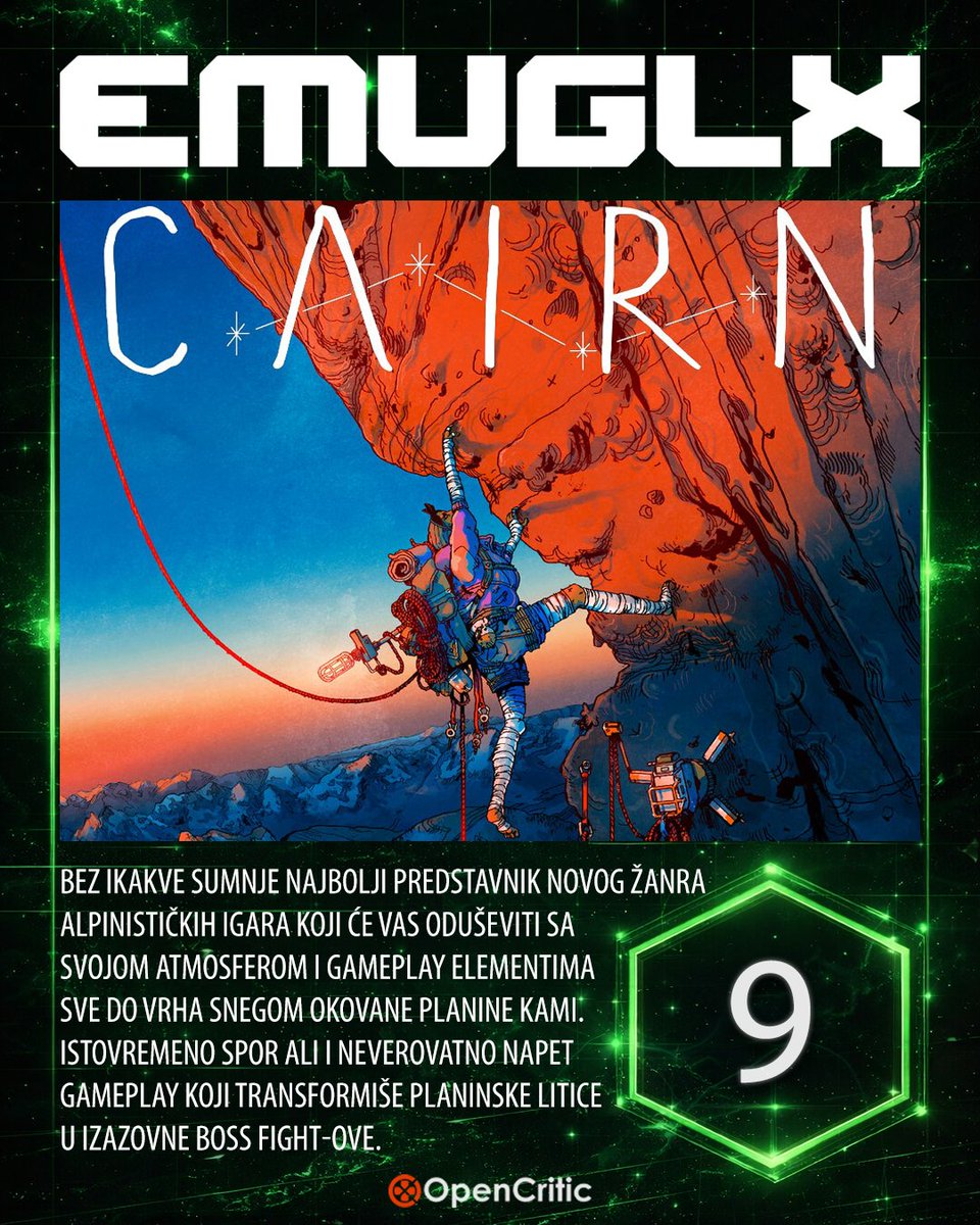 emulationgalaxy's tweet photo. Cairn recenzija je na https://t.co/MLc5LeM8hW https://t.co/eX5A2ZbFhJ #cairn #review #gamereview #opencritic https://t.co/NUlBaHMJNf
