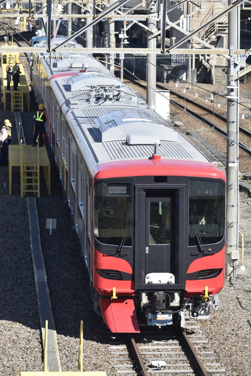 名古屋臨海鉄道 ND552 8+9123F+9124F 名鉄9124F 9123F日車出場甲種輸送 大江駅へ搬入