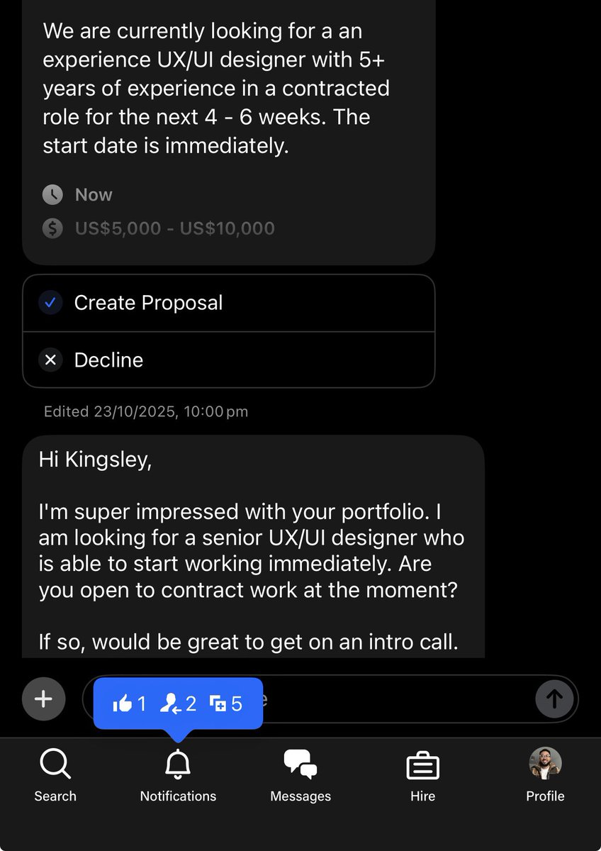 On average, I get 2 project requests from Behance every week.

Most of them range between $5,000 – $25,000.
This is because of how I write my case studies.

Here’s the structure I use. Steal it 👇

Most designers start with:
“Redesign of a fintech app.”

That tells me nothing.