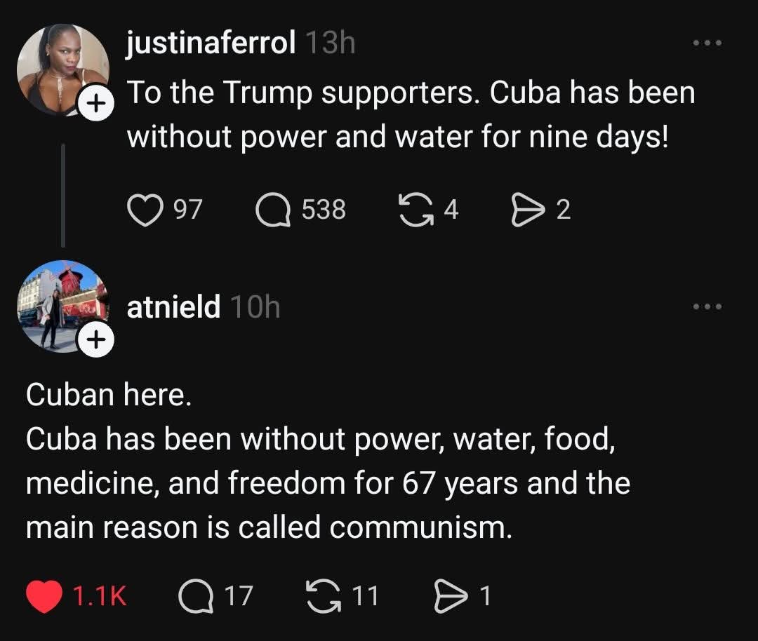 Sassafrass_84's tweet image. Fact check: True. 

Free Cuba!